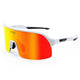 White with Red Lens
